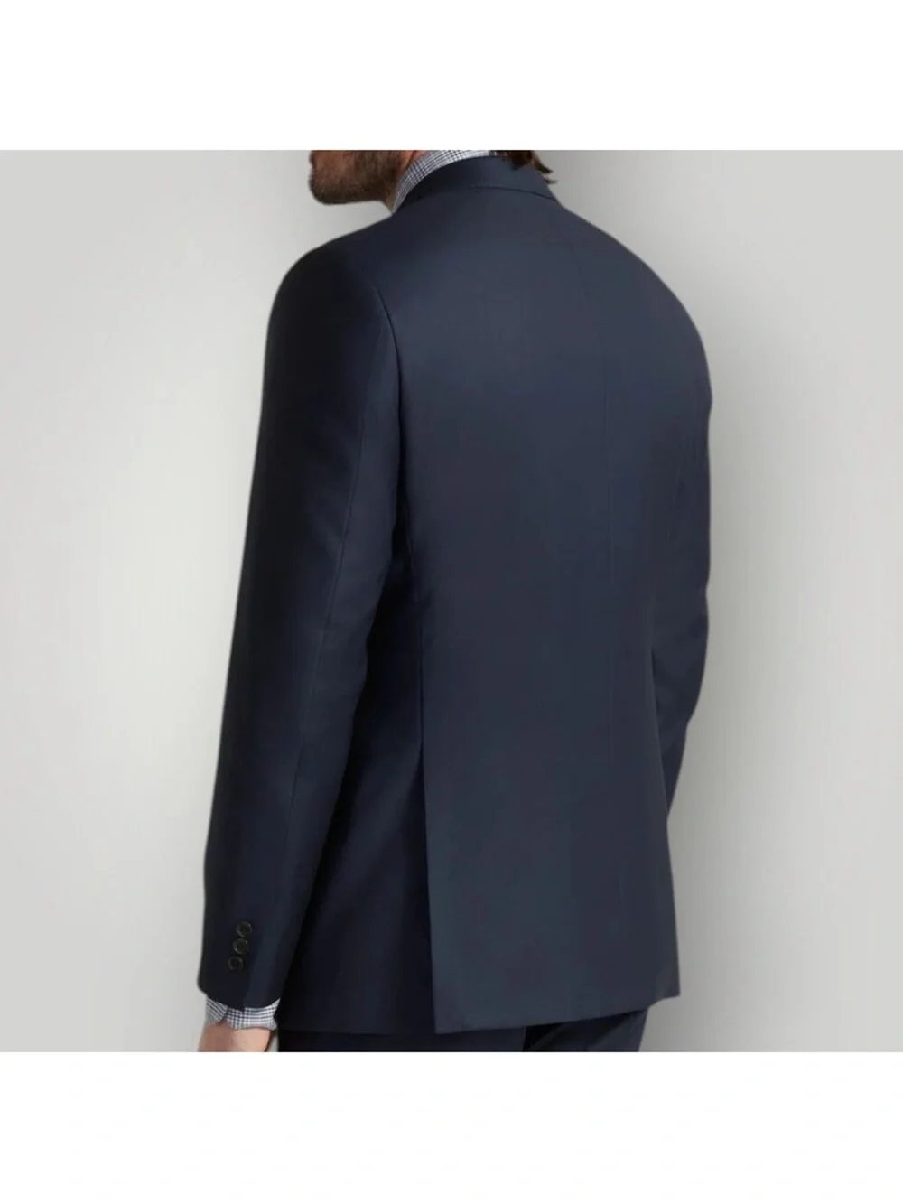CANALI Navy Blazer 48R Sport Coat Two Button Suit Jacket WOOL $1495